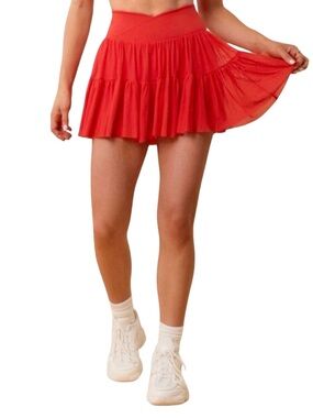 Blogilates Ballerina Skort - Size Large - Red